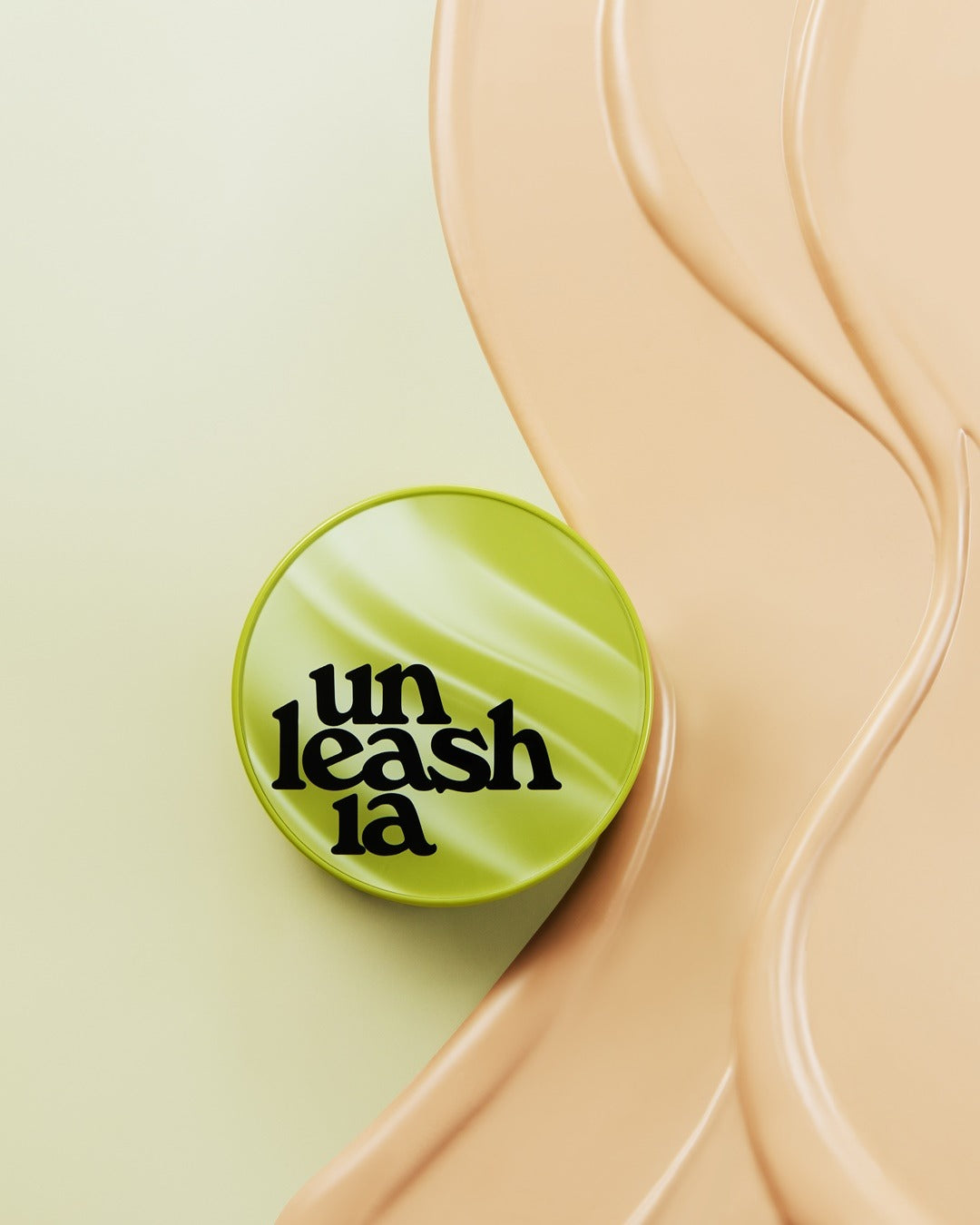 UNLEASHIA, Satin Wear Healthy Green Cushion