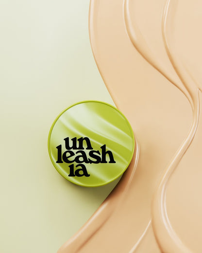 UNLEASHIA, Satin Wear Healthy Green Cushion