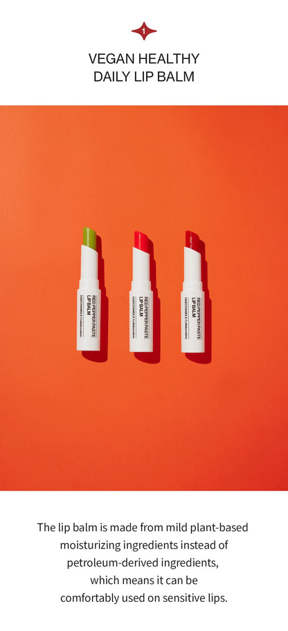 UNLEASHIA, Red Pepper Lip Balm 3 Types